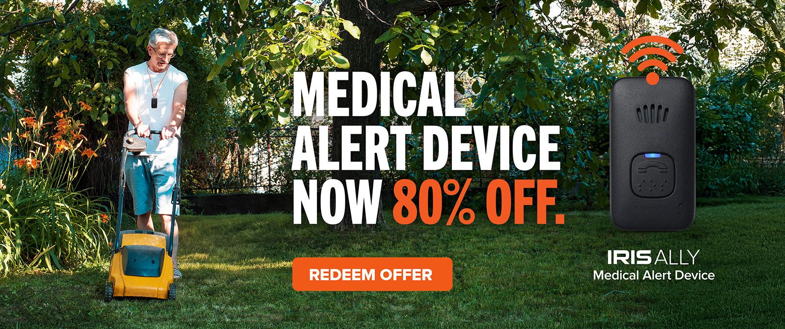 IRIS Ally - Medical Alert Device now 80% off. Redeem Offer.