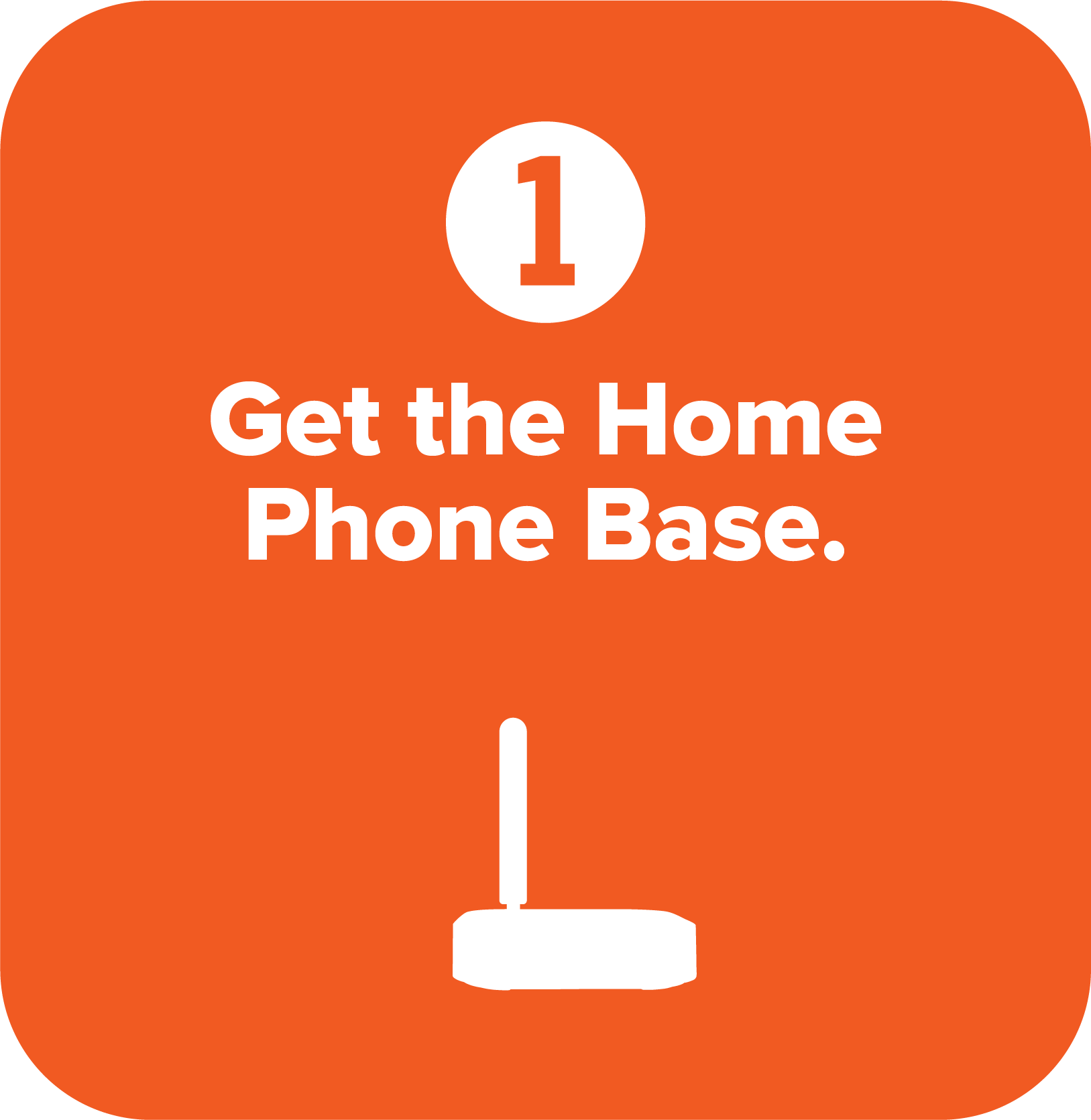 1. Get the Home Phone Base.
