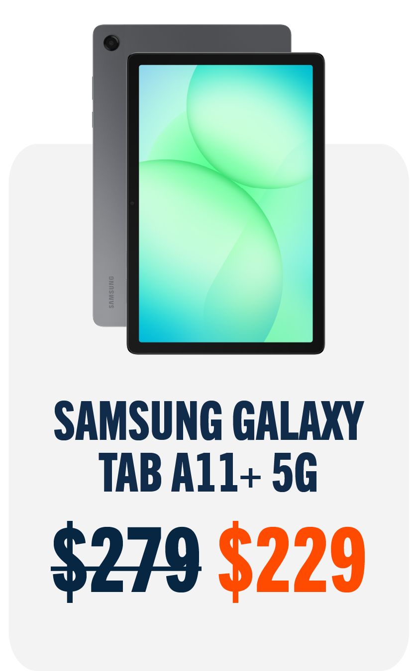 Samsung Galaxy Tab A11+ 5G: $229
