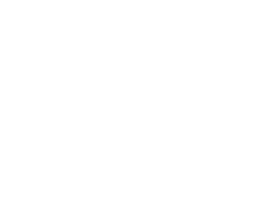 Continuous line drawing of an engineer in a hard hat holding a rolled blueprint.