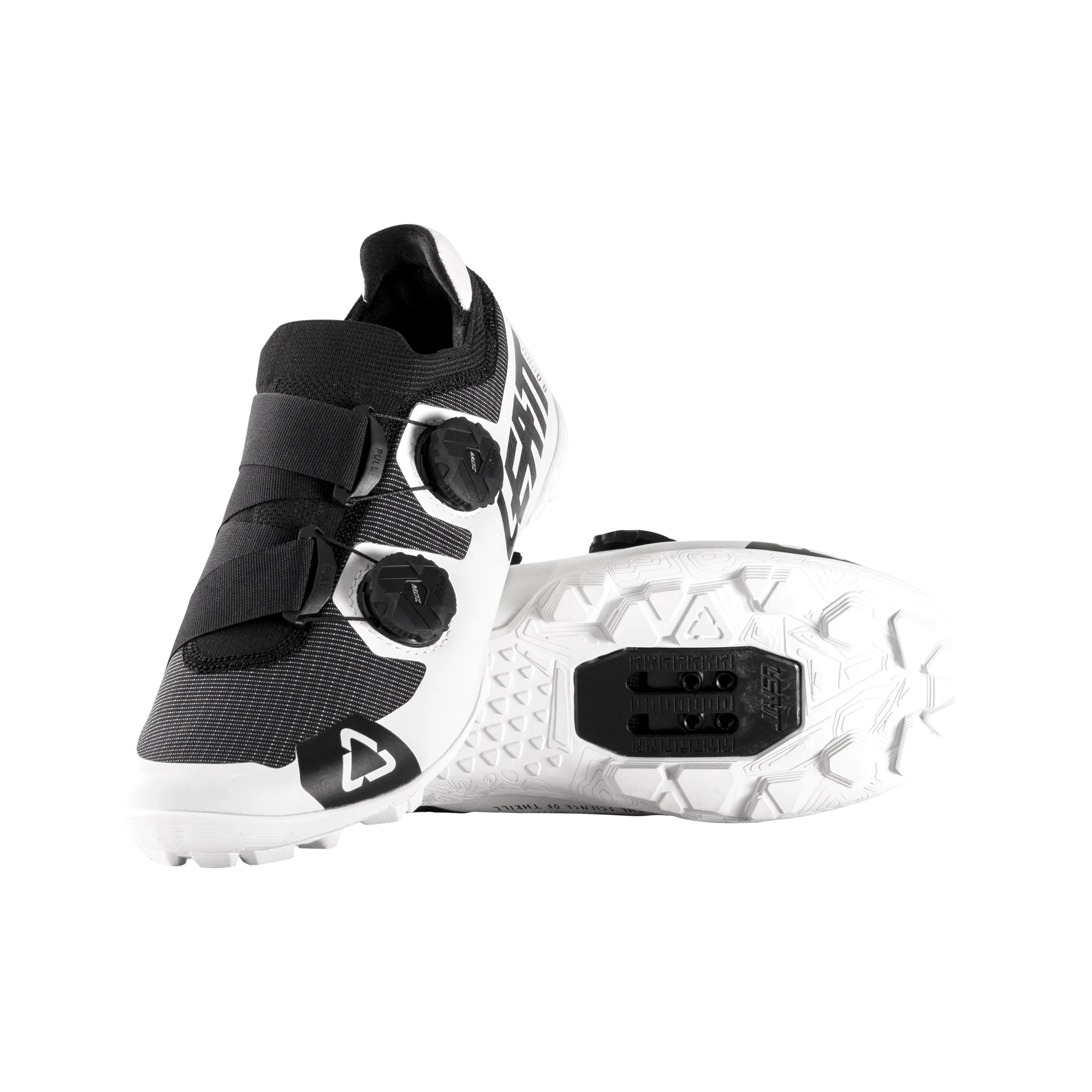 Sapatilha Leatt ProClip 8.0 Race Black/White - US 8.5 / EU 42