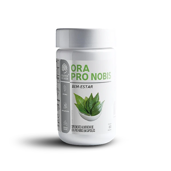 Ora-Pro-Nóbis Orgânica 500mg - 60 Cápsulas Vegetais