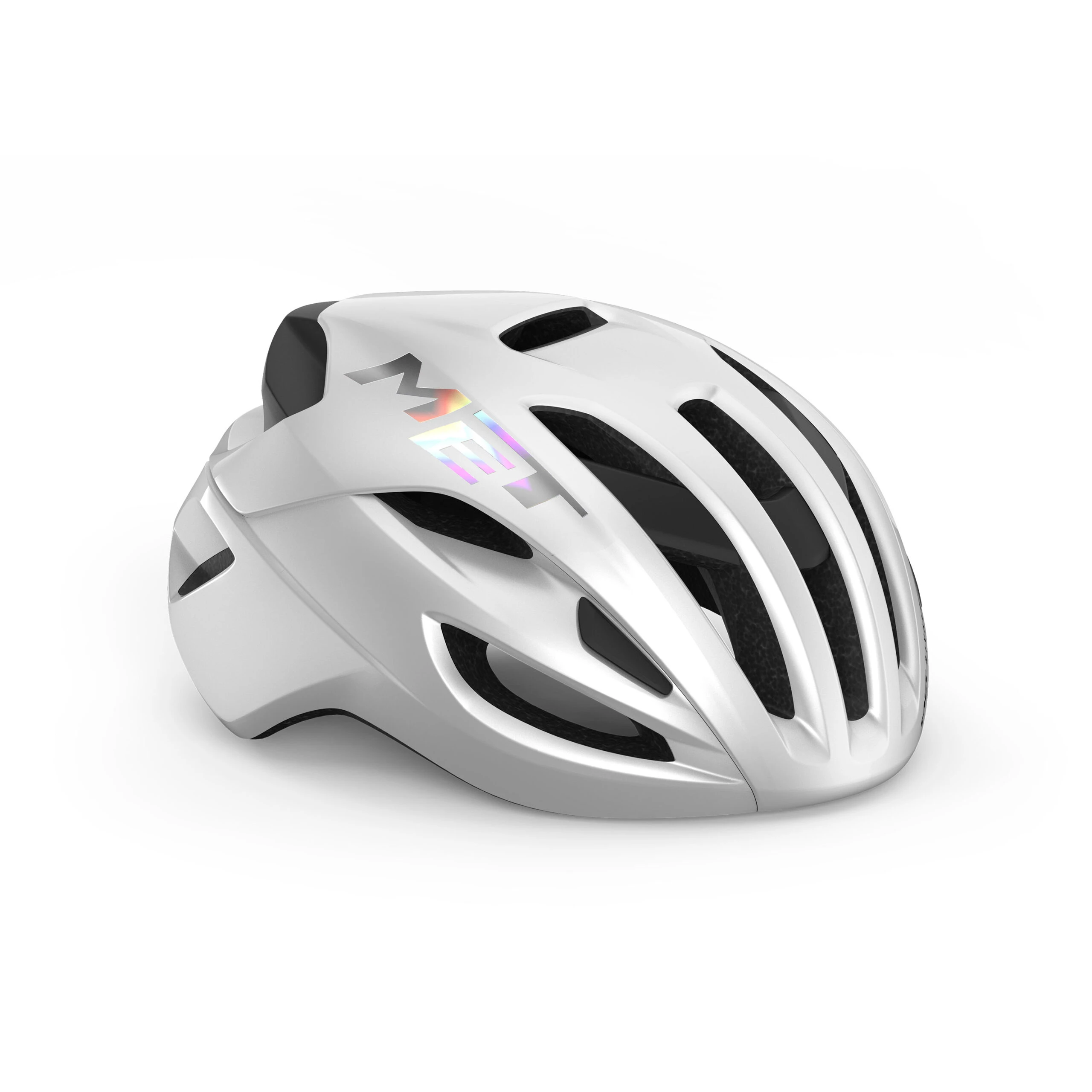 Capacete Met Road Rivale Mips Branco Holográfico - S (52-56cm)