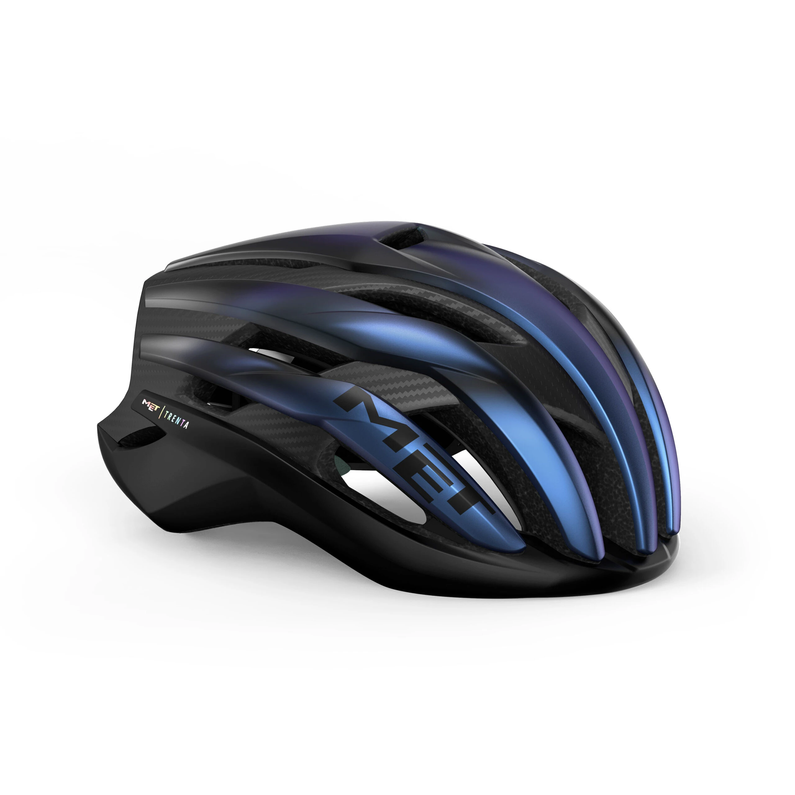 Capacete Met Trenta 3k Carbon Mips Azul Iridescente - M (56-58cm)
