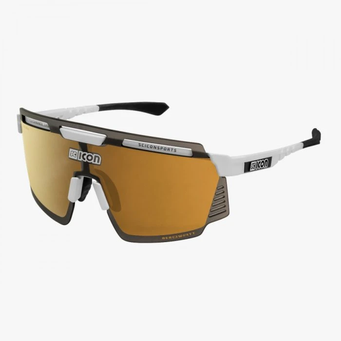 Óculos Scicon Aerowatt Branco Lente Bronze