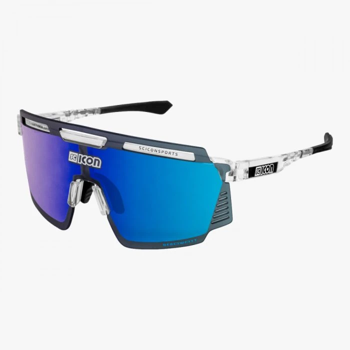 Óculos Scicon Aerowatt Cristal Lente Azul