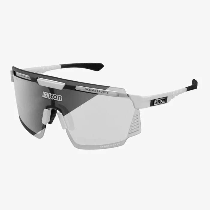 Óculos Scicon Aerowatt Branco Lente Transparente Fotocromática