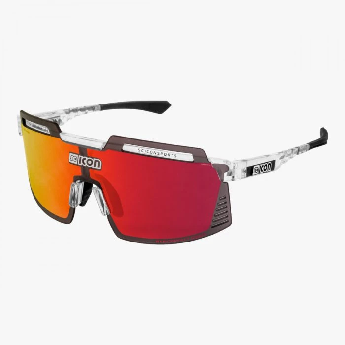 Óculos Scicon Aerowatt Foza Cristal Lente Vermelho