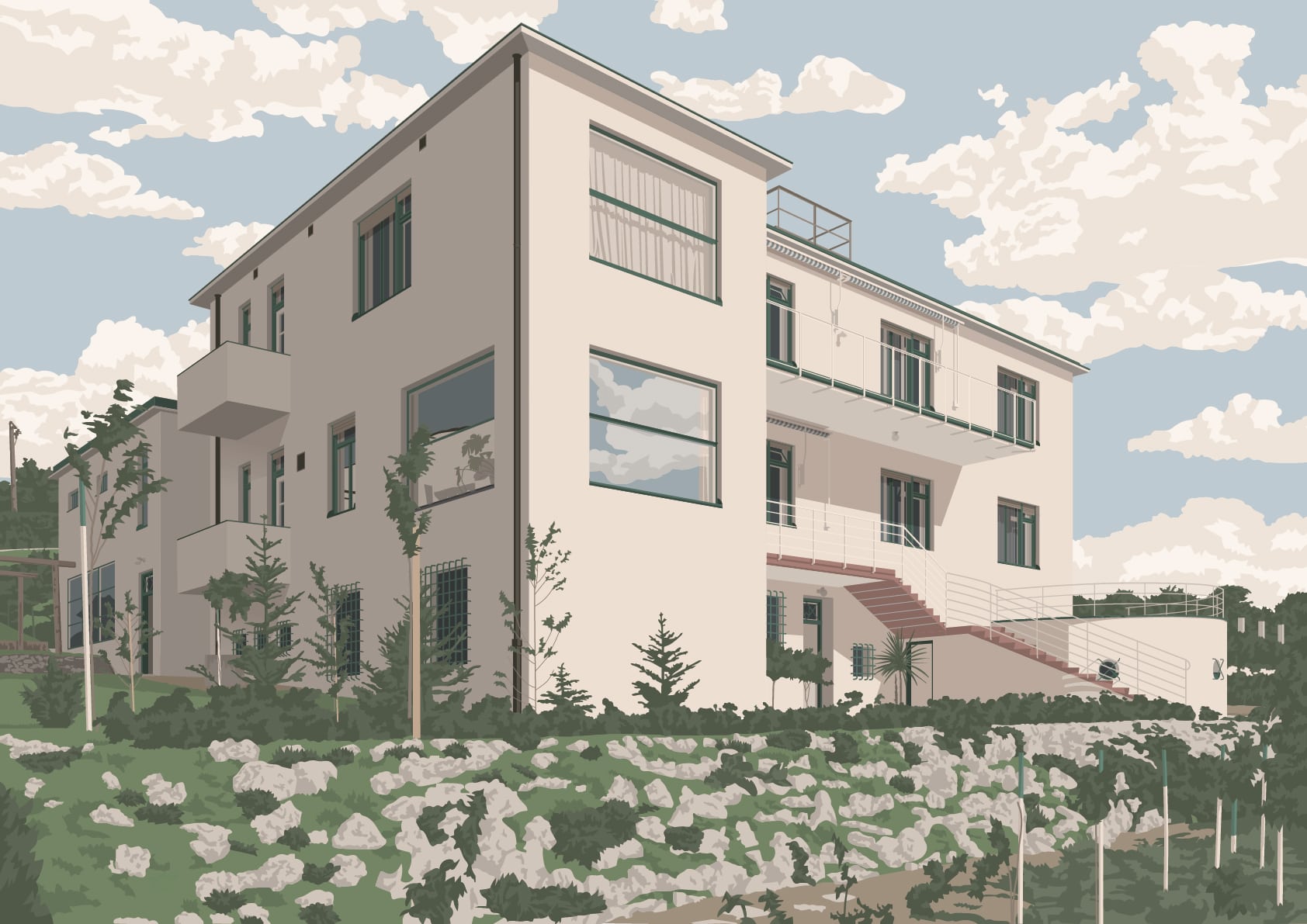 Grafika: Vila Wittal (Jan Šrámek)