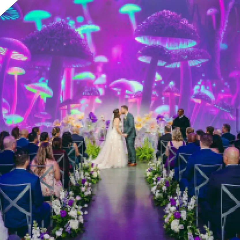 Shooting Star wedding package at AREA15