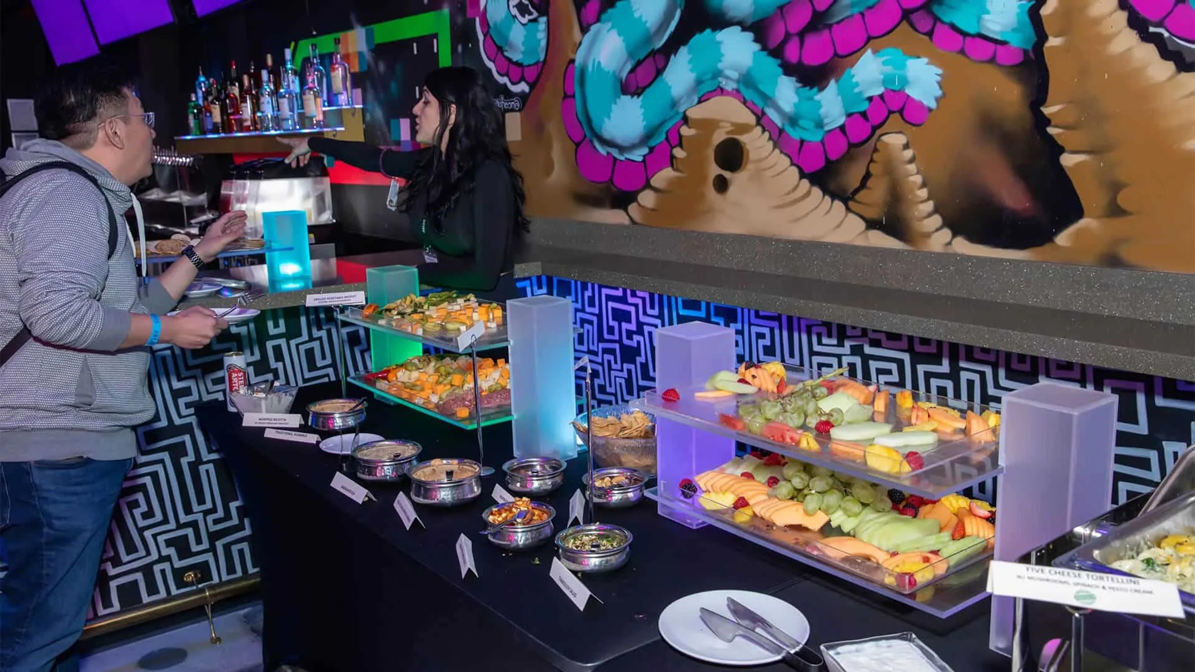 Buffet at Asylum for event