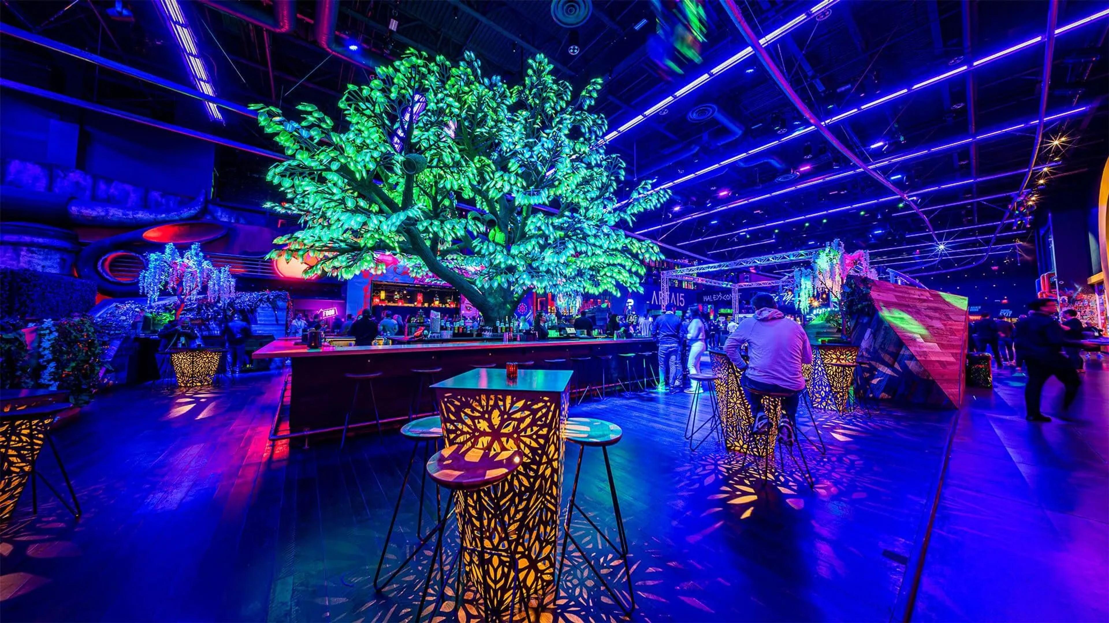 Tables at Oddwood bar