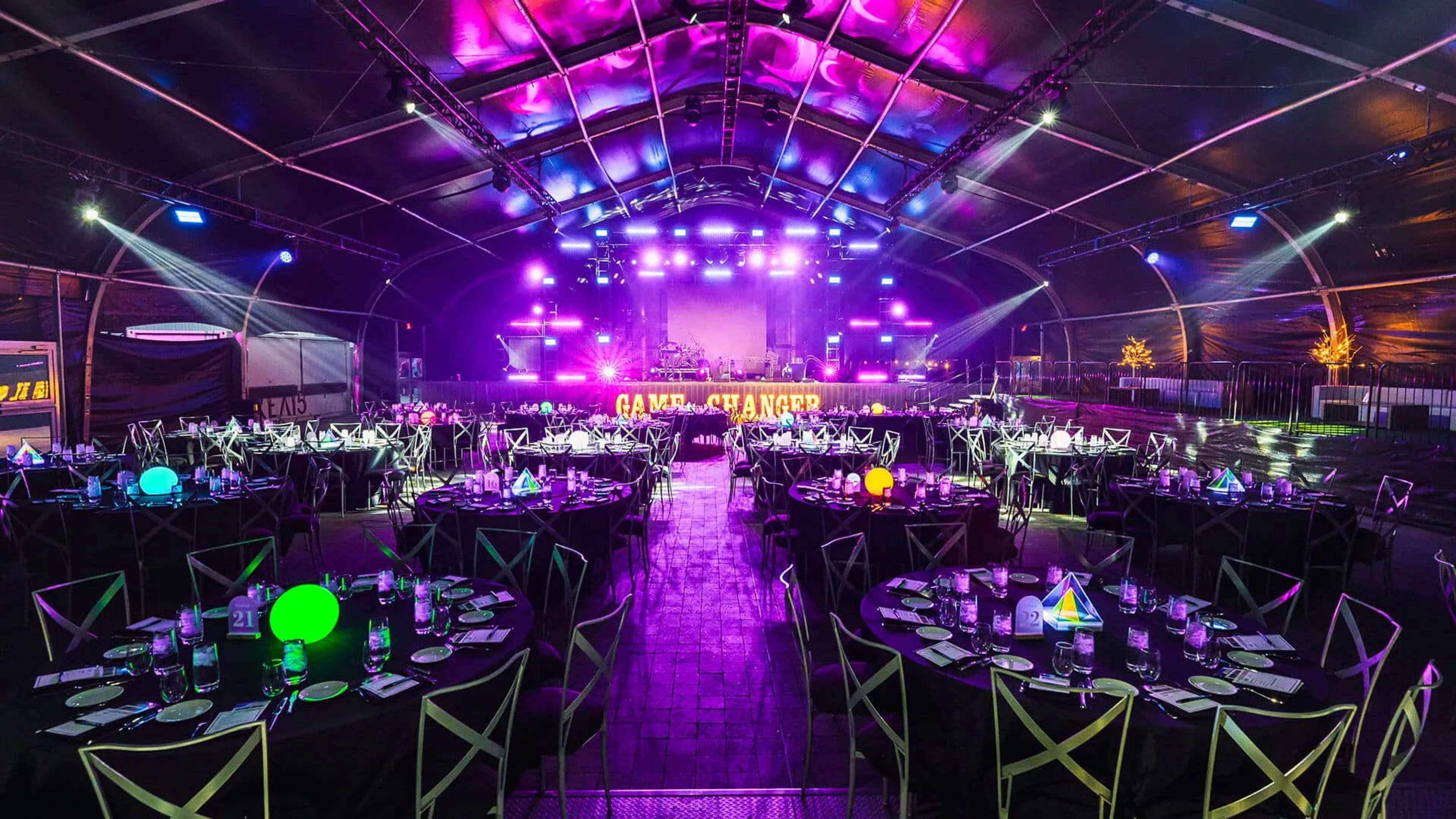 Gala event setup in A-Lot