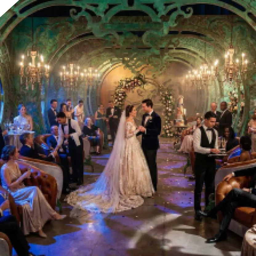 Cosmic wedding package at AREA15