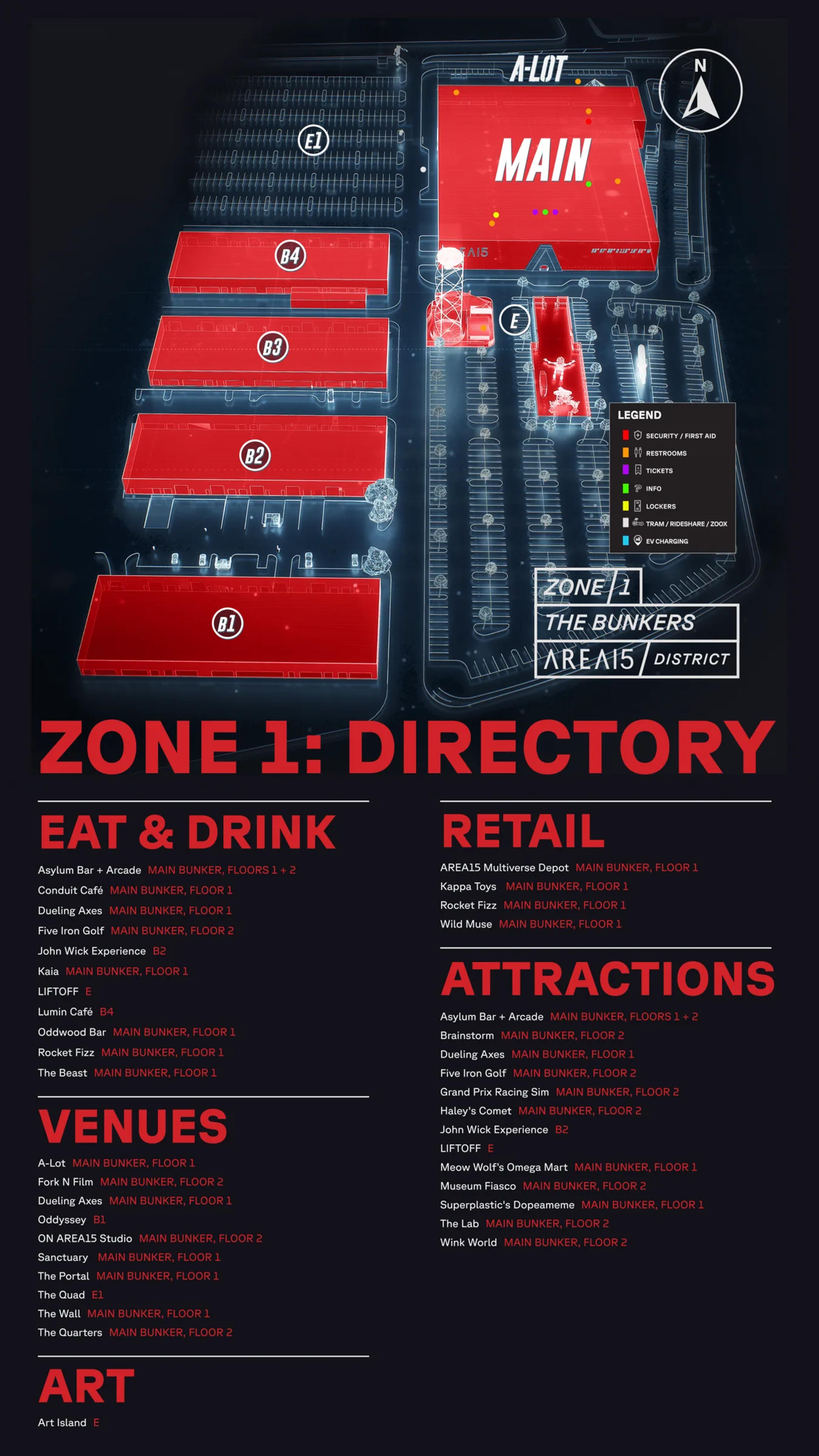 AREA15 Zone 1 map