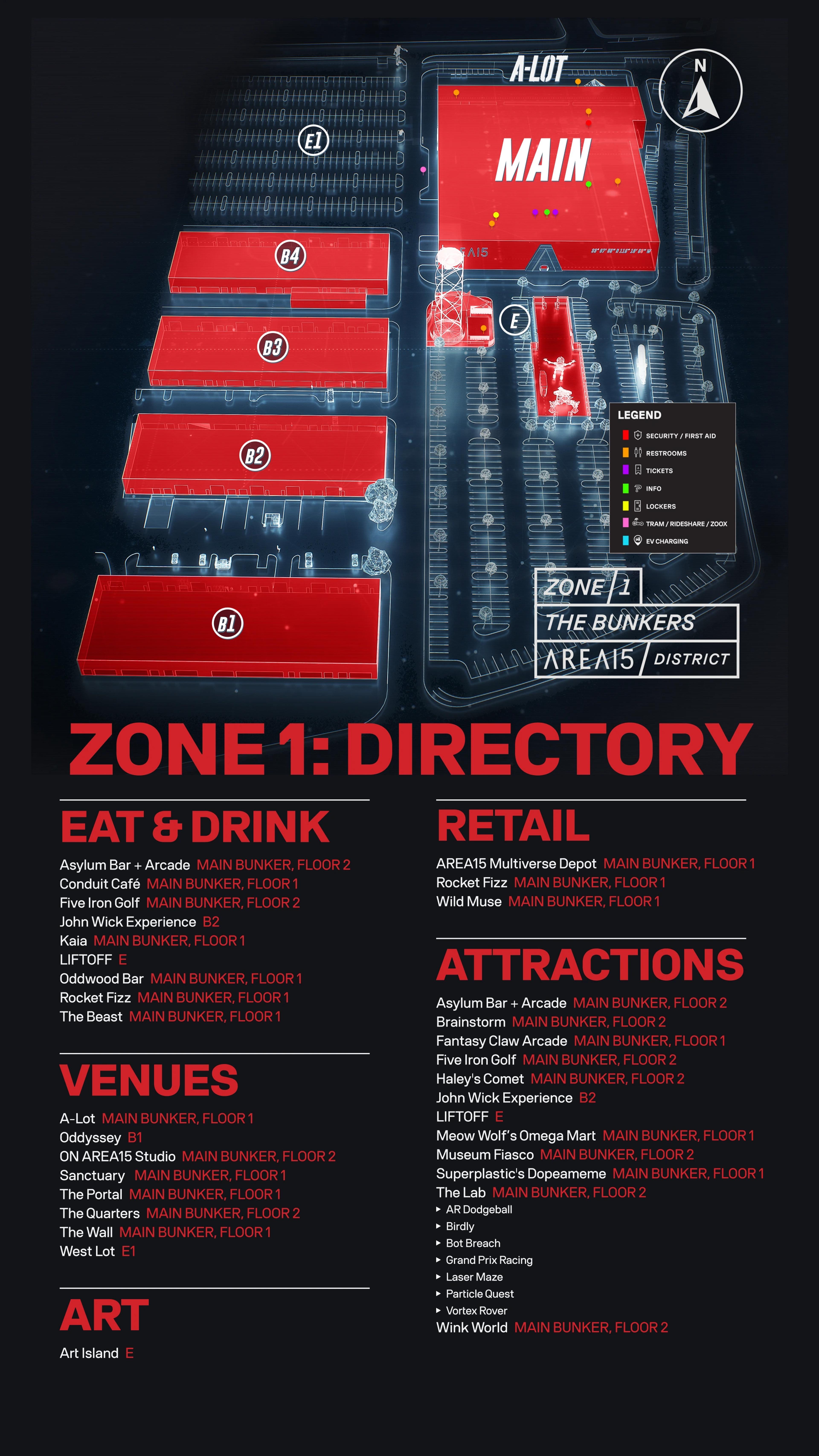 AREA15 Zone 1 map