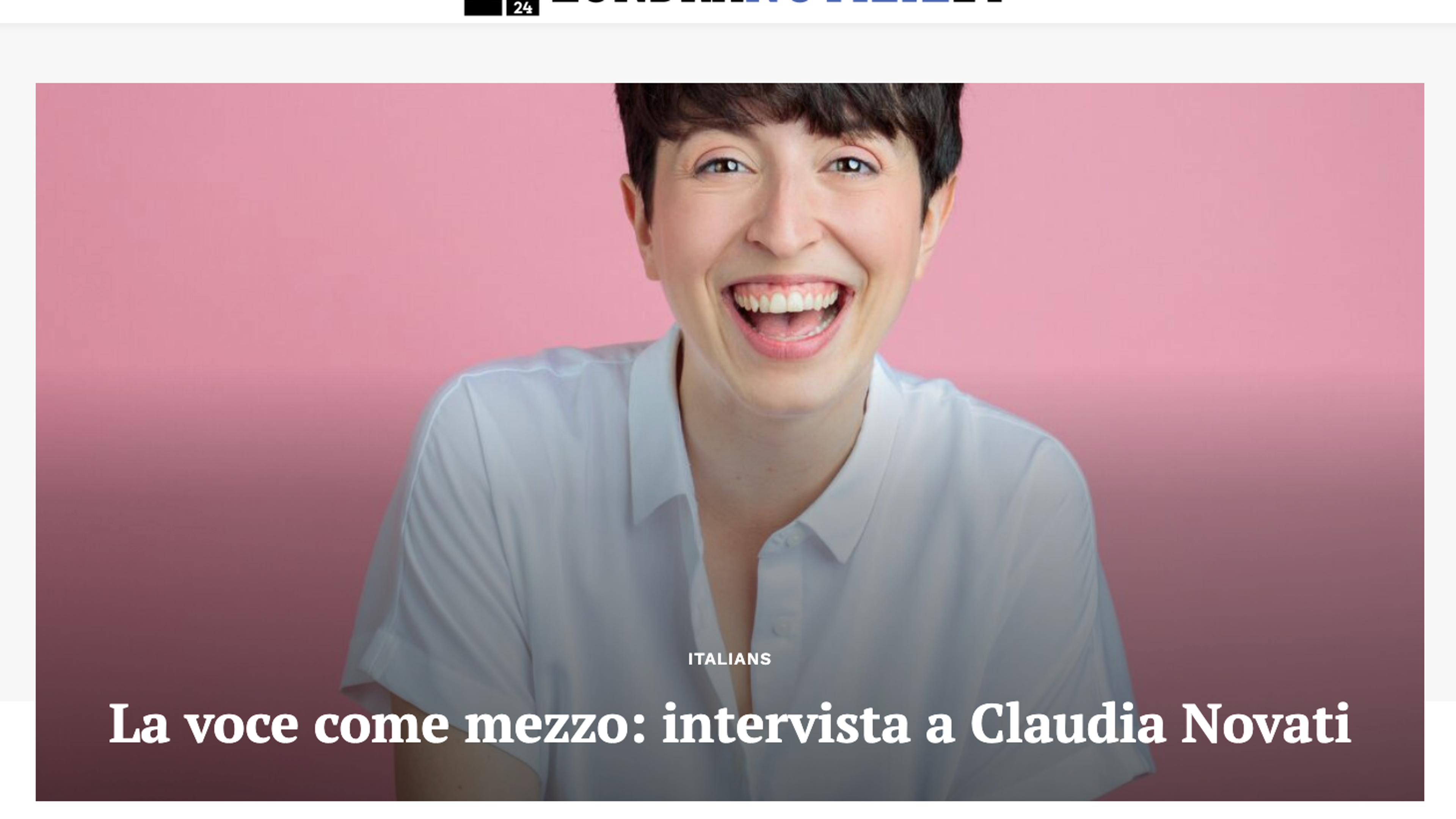 An article about me?!