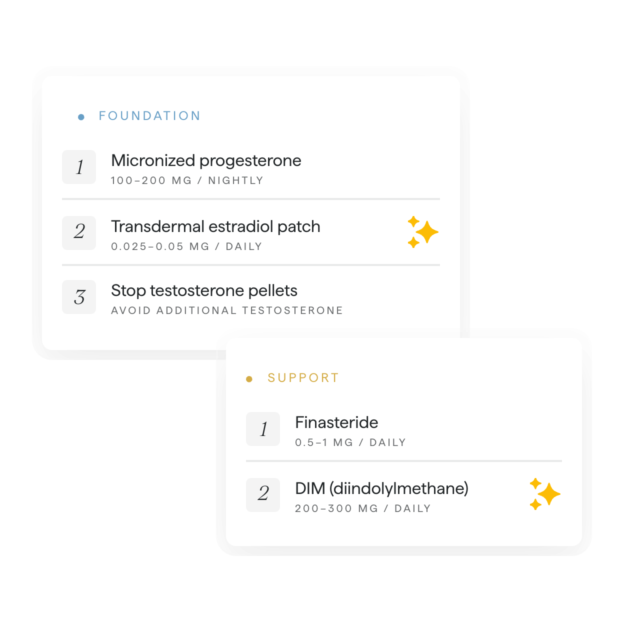 Protocol list interface