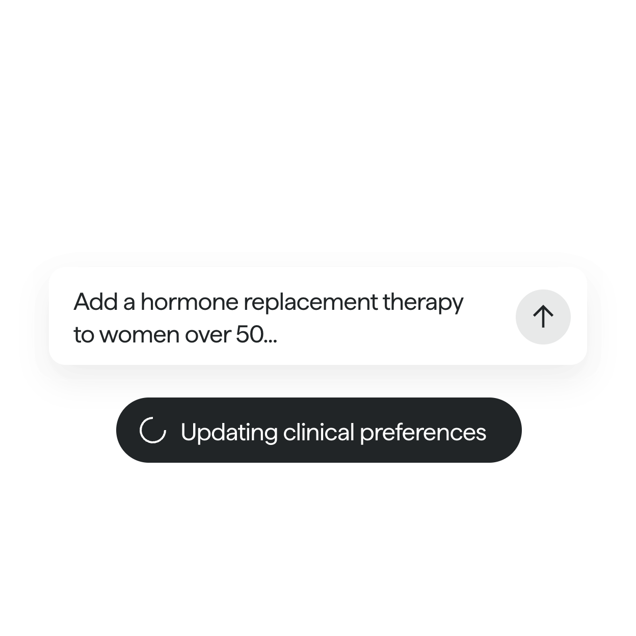 Clinical preferences interface