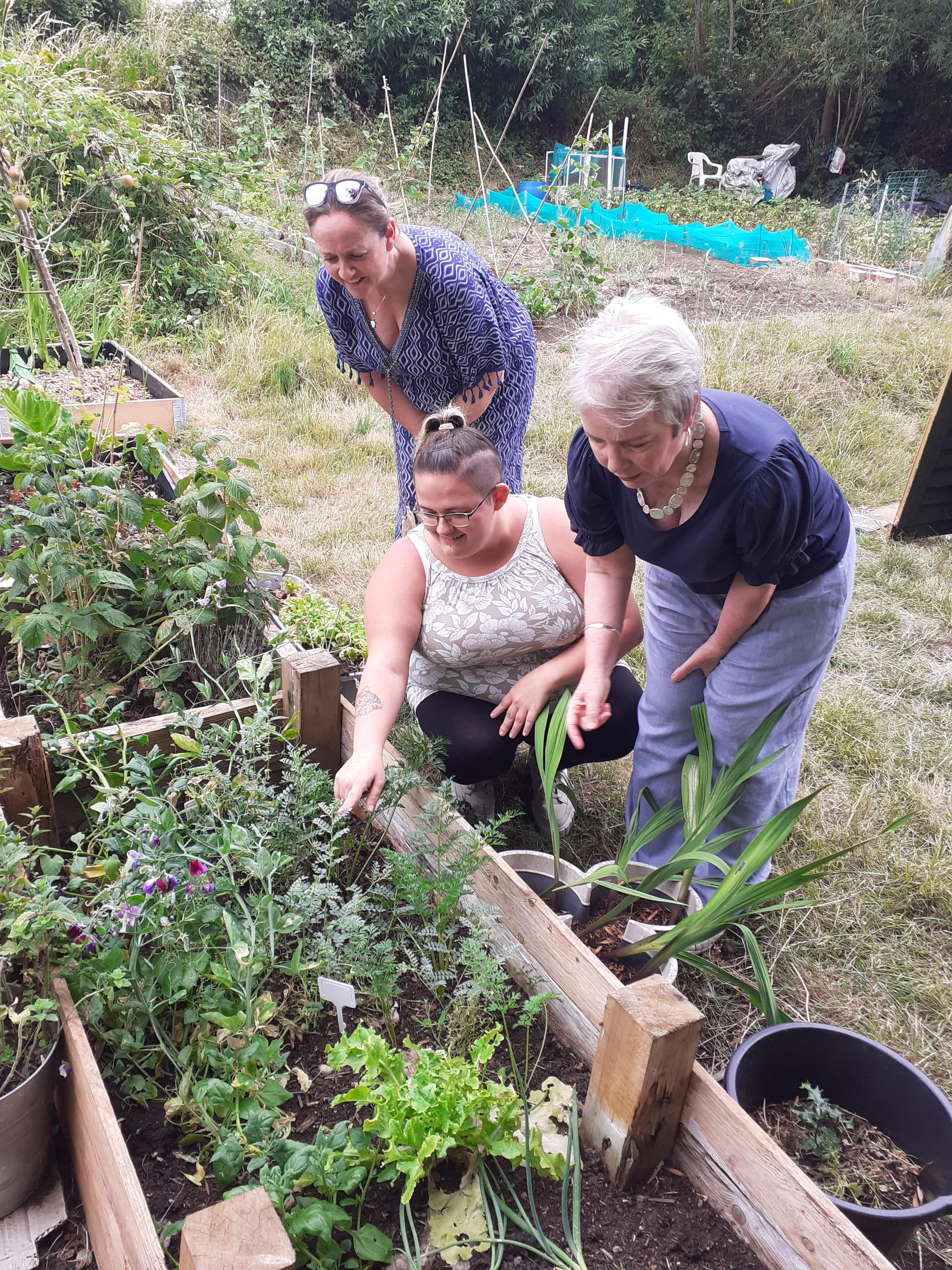 Karin Smyth MP at our Young People's Allotment