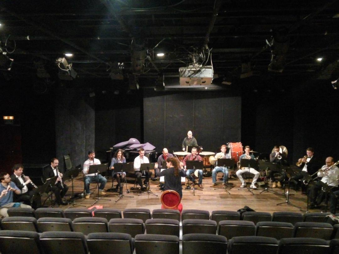 Ensayo con el Grupo de Vientos de la Orquesta Filarmonía en el Teatro Real de Madrid