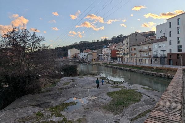 Vistes des del Pont Vell de Gironella