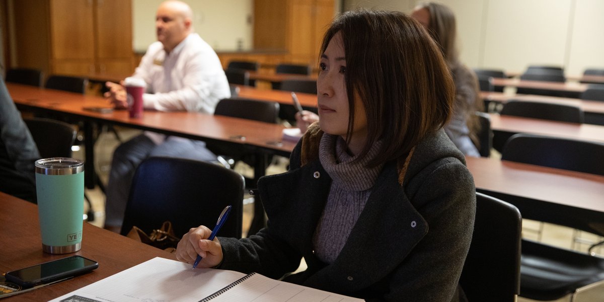 Military spouse using benefits services.