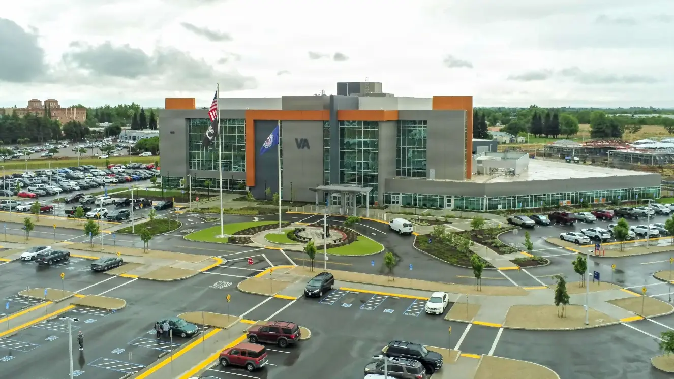 VA hospital outside.