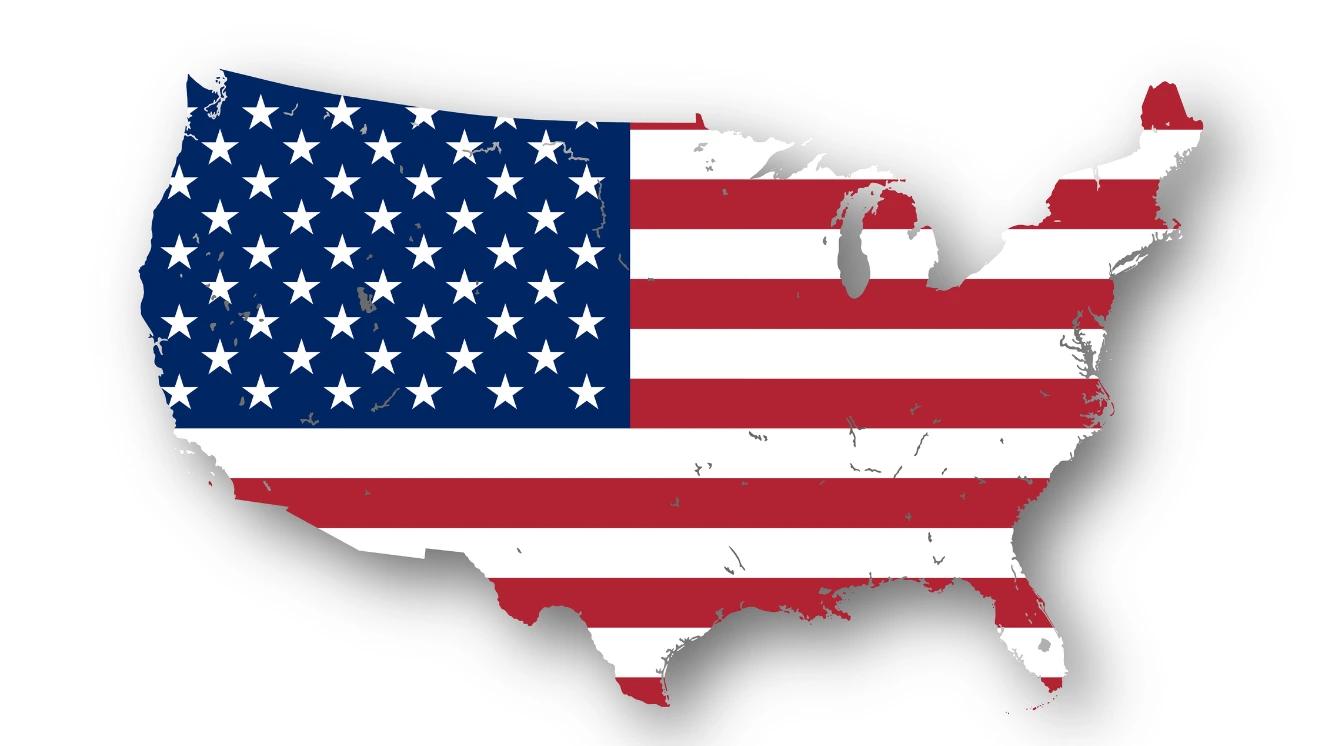 U.S. map with American flag overlay, symbolizing nationwide veterans benefits