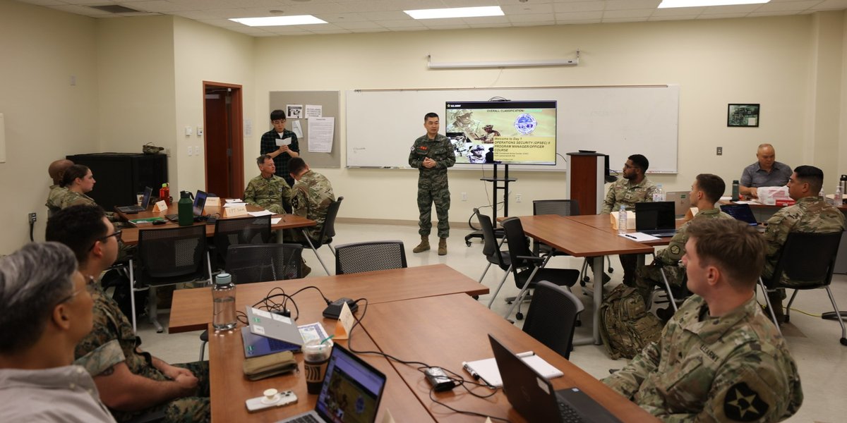Servicemembers go through OPSEC training.