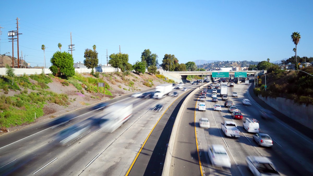No officers were hurt in the mishap, which dropped shrapnel onto the vehicles parked on a ramp to a major freeway that had been ordered closed by Gov. Gavin Newsom. 