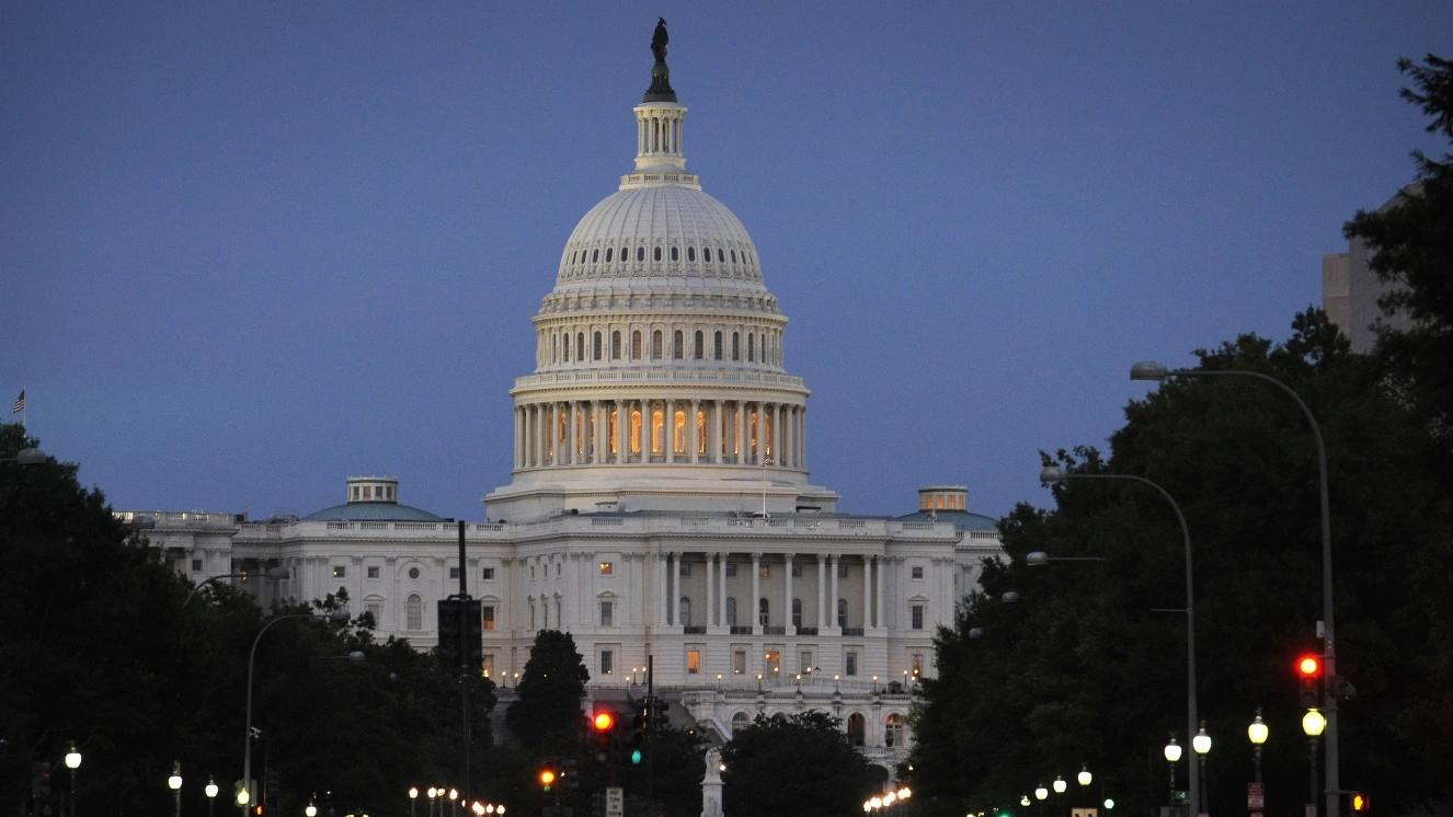 The U.S. Capitol Building is seen late in the evening from Pennsylvania Avenue on Tuesday, June 24, 2008, Washington, DC. Photo Credit: (NASA/Bill Ingalls)