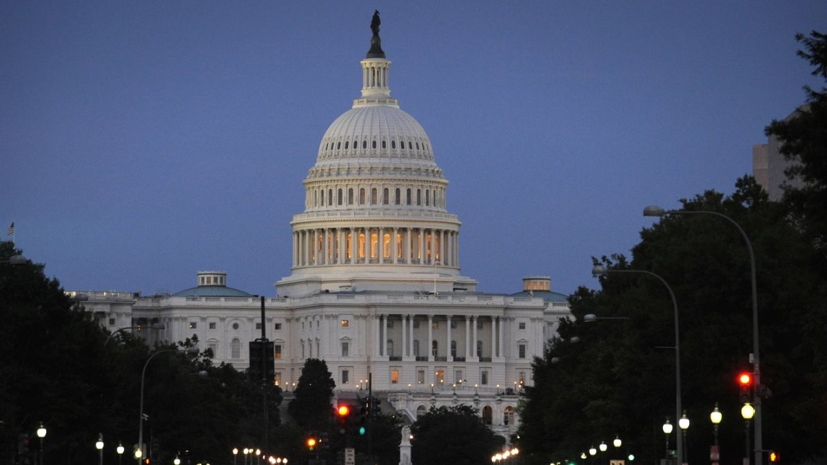 The U.S. Capitol Building is seen late in the evening from Pennsylvania Avenue on Tuesday, June 24, 2008, Washington, DC. Photo Credit: (NASA/Bill Ingalls)