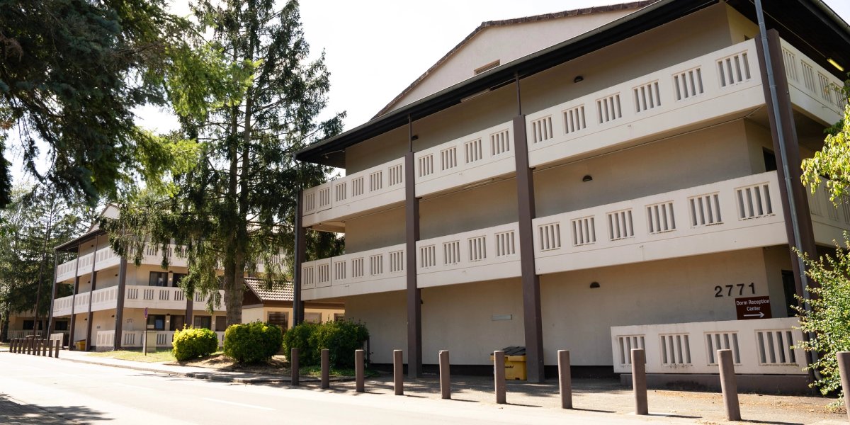 Housing on base at Ramstein Air Base.
