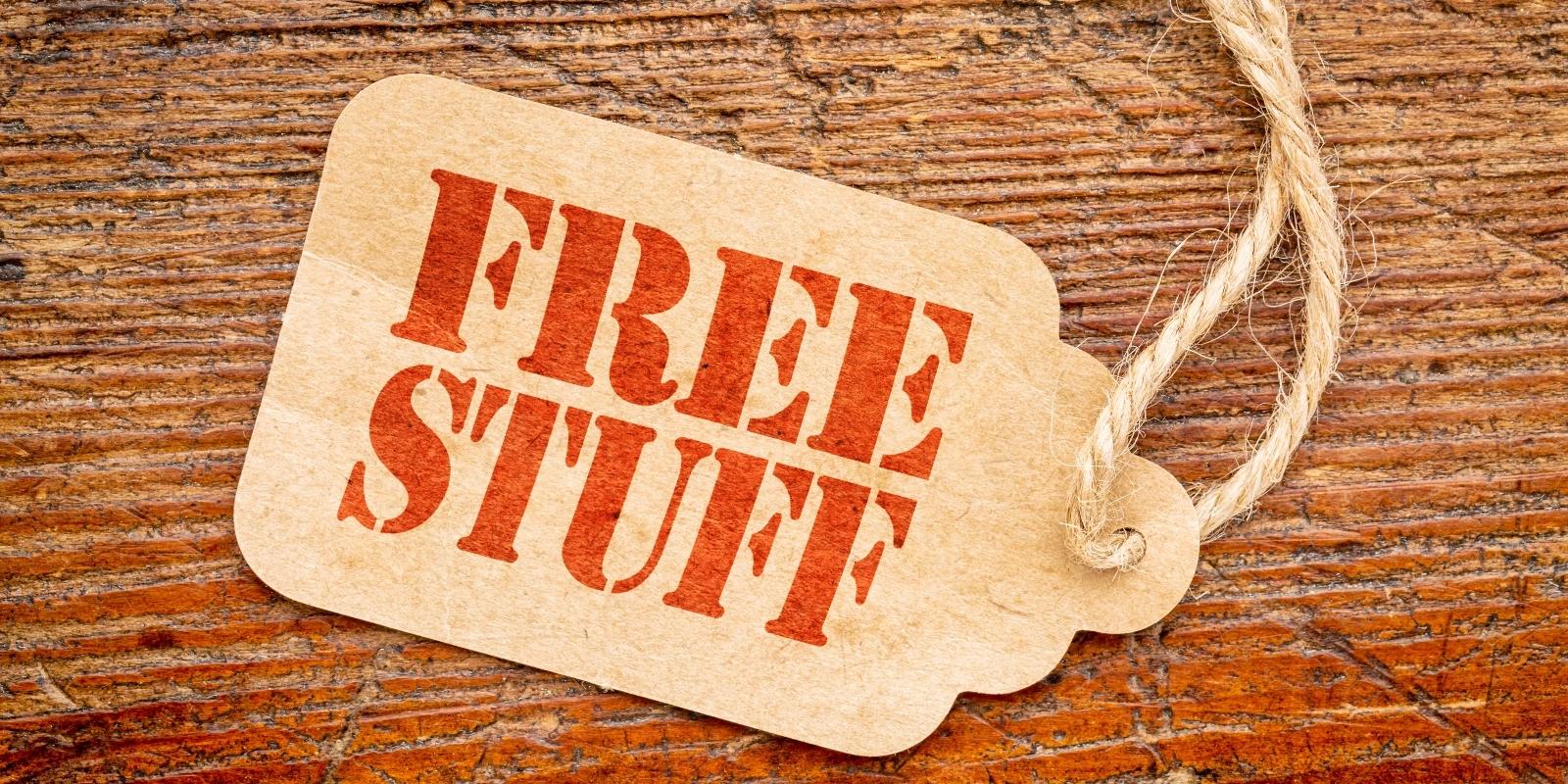 free stuff price tag