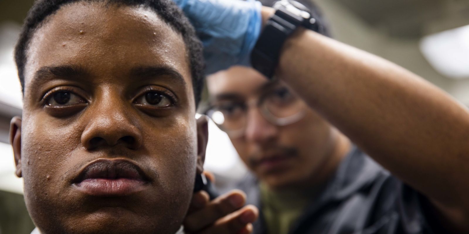 Following the Air Force shaving standards.