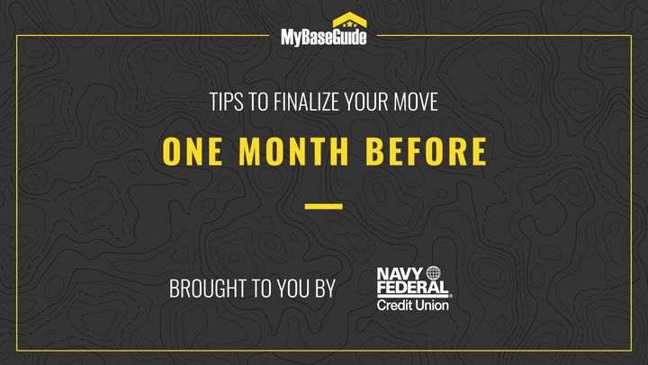 PCS Checklist: Essential Tasks One Month Before Your Military Move