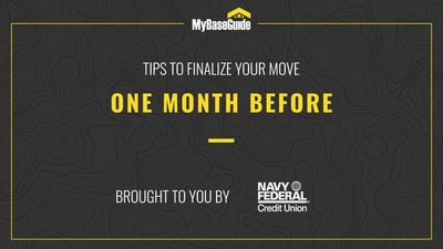 PCS Checklist: Essential Tasks One Month Before Your Military Move