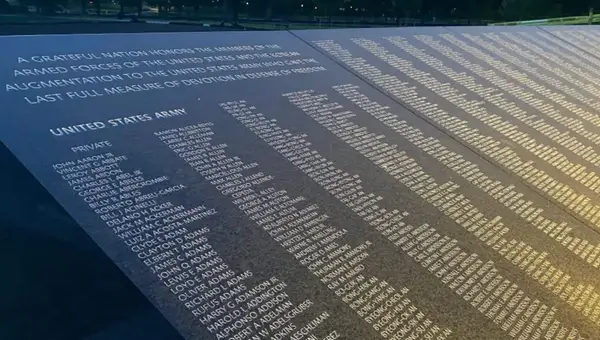 43,000 Korean War Memorial Wall Names Added in New Installation