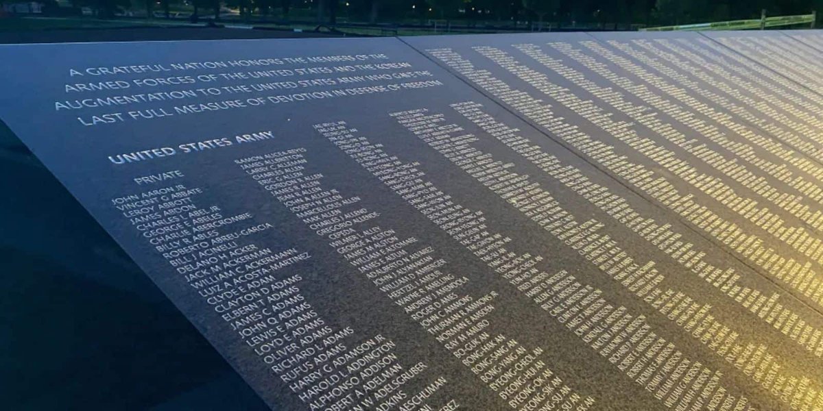 43,000 Korean War Memorial Wall Names Added in New Installation