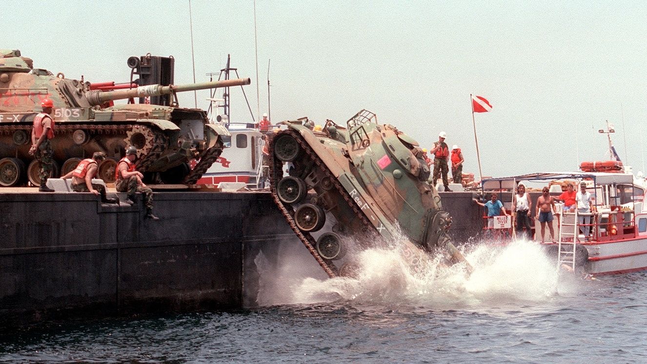 The Surprising Purpose Behind Sinking Old U.S. Tanks at Sea