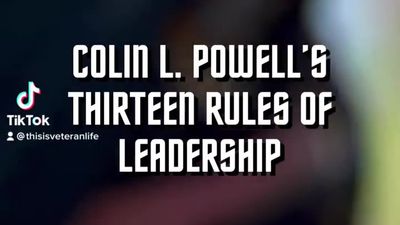 13 Rules Of Leadership From Colin Powell