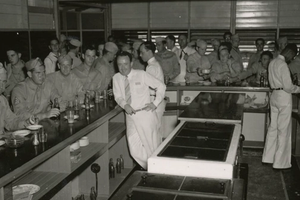 Soldiers drinking Coke products.