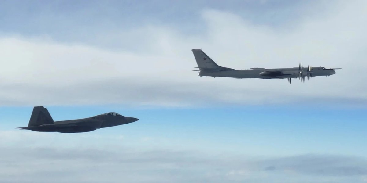 Two NORAD F-22 “Raptor” fighter jets positively identified and intercepted two Russian Tu-95 “Bear” bombers at approximately 10 p.m. EDT Tuesday, Sept. 11, 2018.