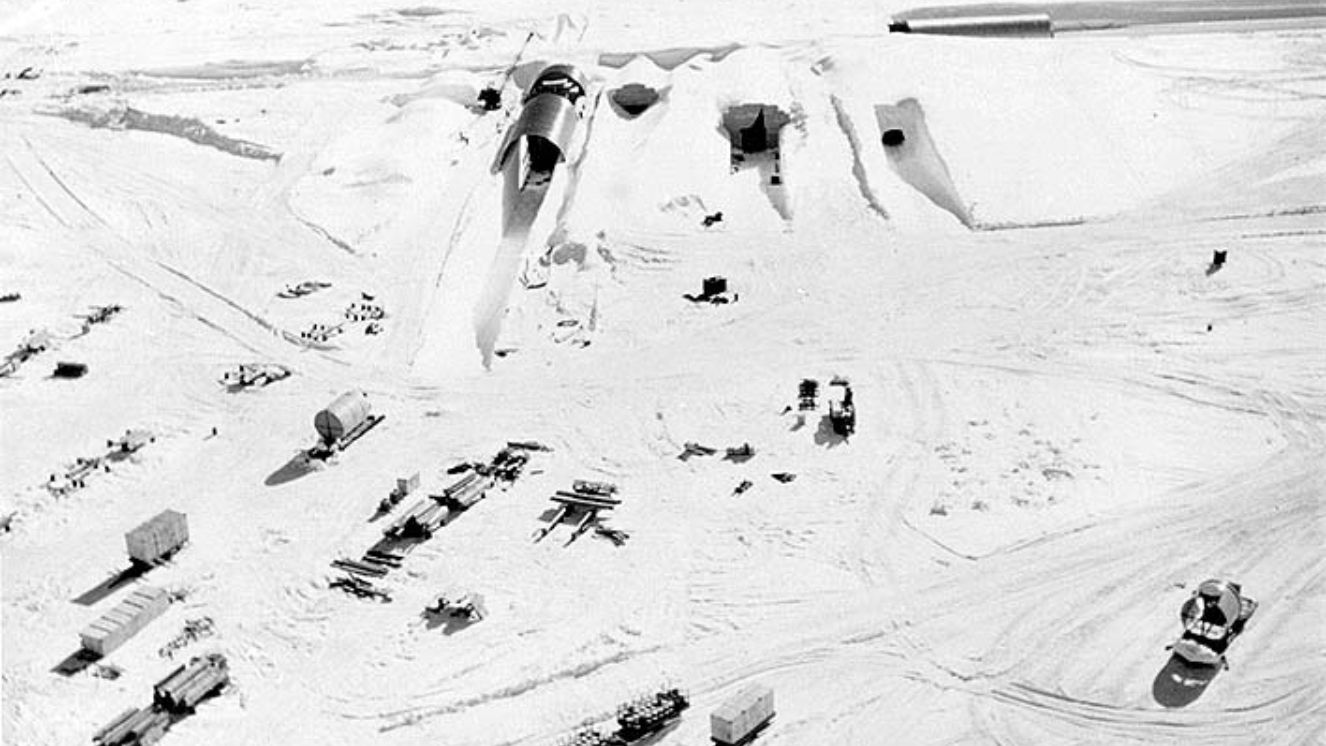 Aerial view of Camp Century, Greenland. Source: US Army