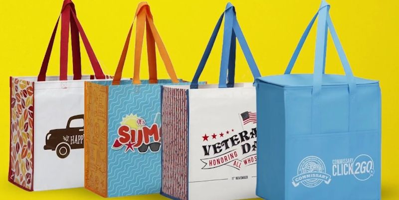 DeCA has begun charging customers for single-use paper and plastic bags, encouraging the use of reusable bags.