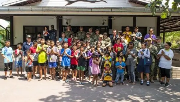 Cultures shared as USS Green Bay Sailors, Marines visit Thai schools