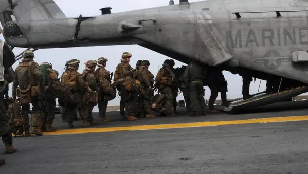 US Marines Deployed at the U.S. Embassy in Haiti