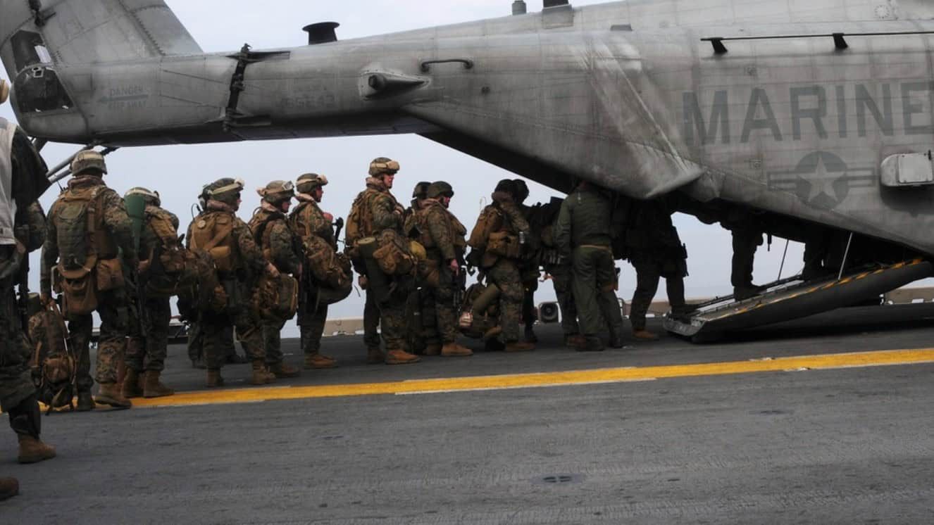 US Marines Deployed at the U.S. Embassy in Haiti