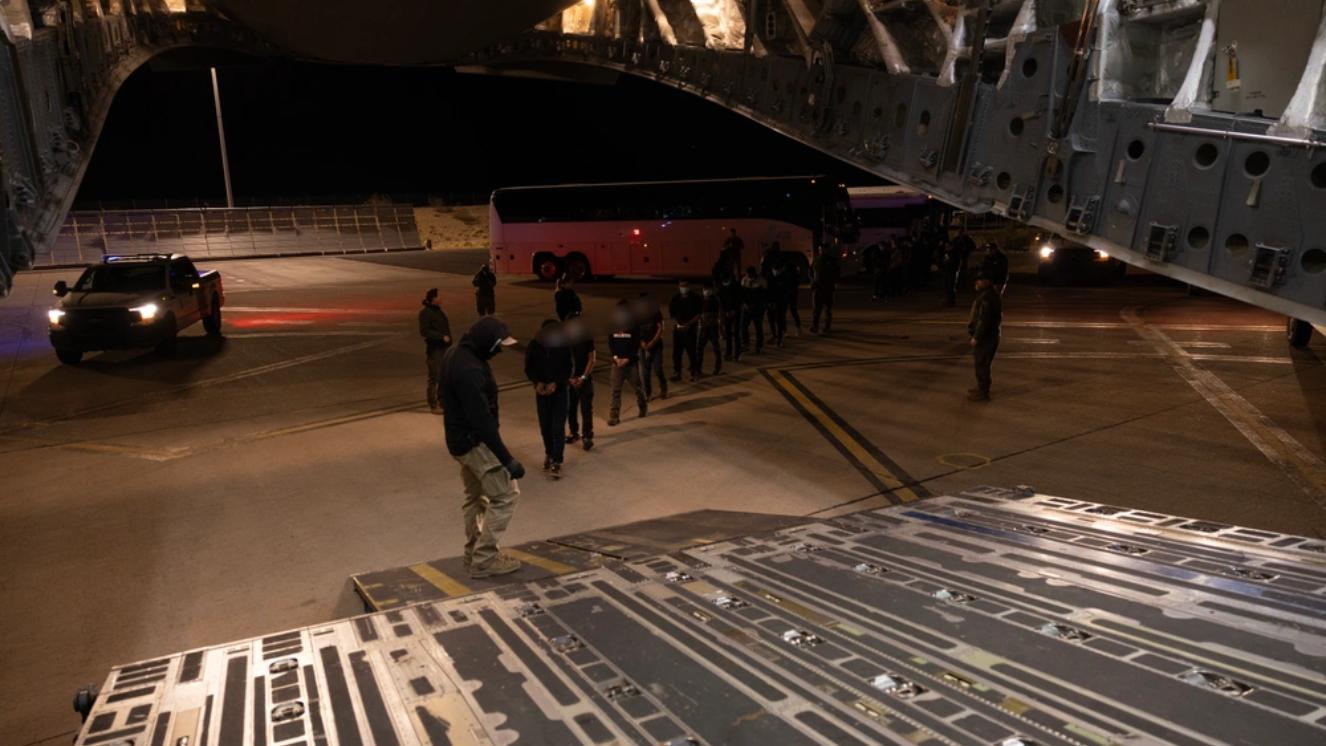 military deportation flights